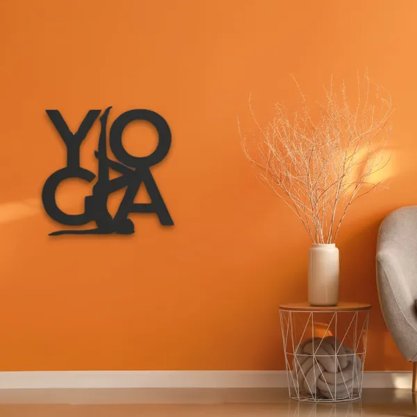 Wooden_Wall_Art_for_Home_Decoration__|Yoga_Script__|_Black