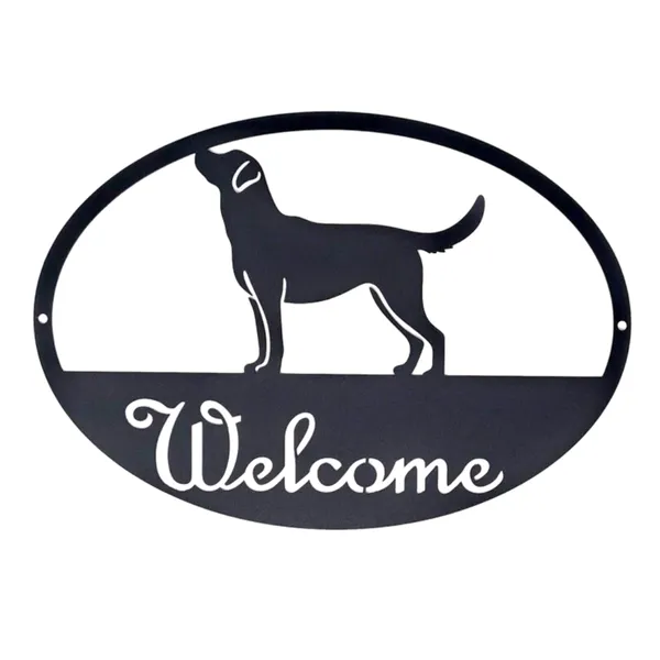 Wooden_Wall_Art_for_Home_Decoration__|Dog_Welcome_|_Black