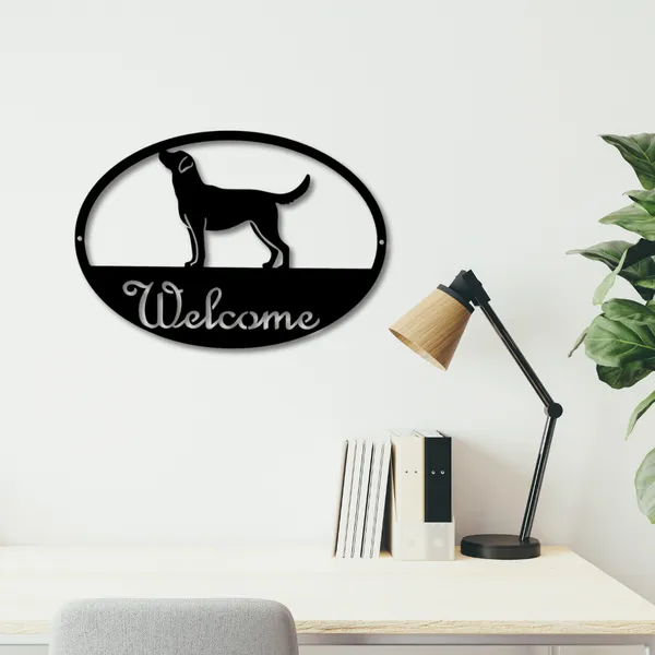 Wooden_Wall_Art_for_Home_Decoration__|Dog_Welcome_|_Black