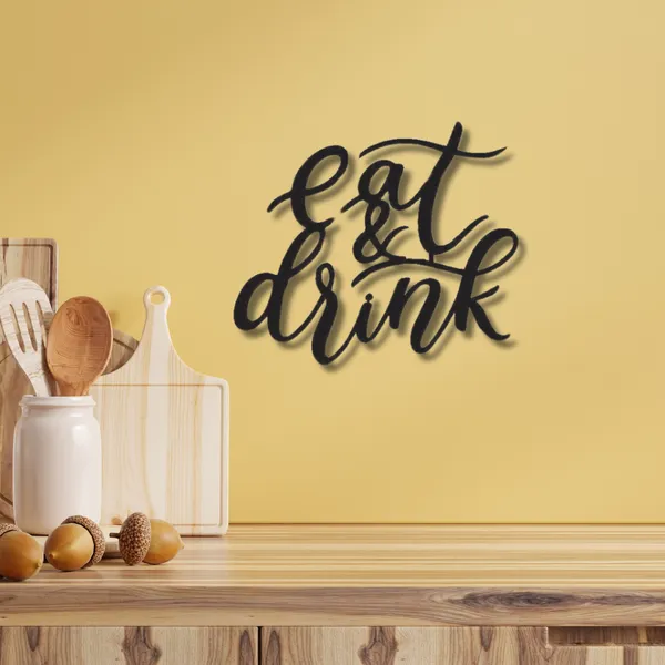 Wooden_Wall_Art_for_Home_Decoration__|_Eat_&_Drink__|_Black