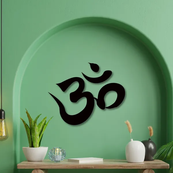 Metal_Wall_Art_for_Home_Decoration__|_Om__|_Black