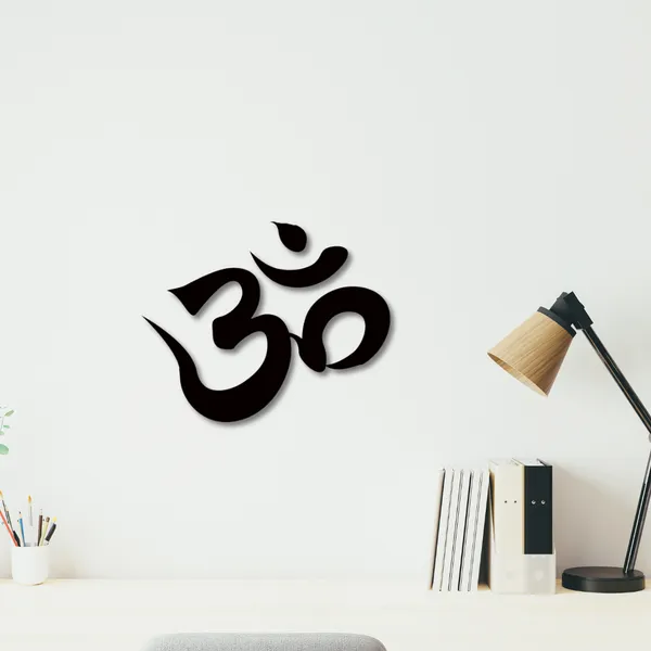 Metal_Wall_Art_for_Home_Decoration__|_Om__|_Black