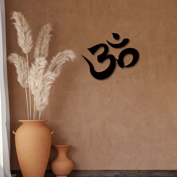Metal_Wall_Art_for_Home_Decoration__|_Om__|_Black