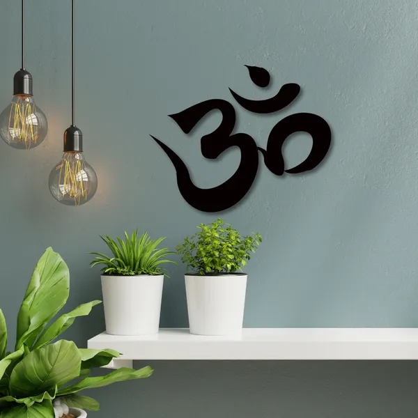 Metal_Wall_Art_for_Home_Decoration__|_Om__|_Black