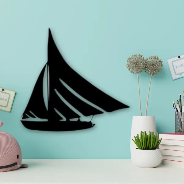 Wooden_Wall_Art_for_Home_Decoration__|Sail_Boat_|_Black