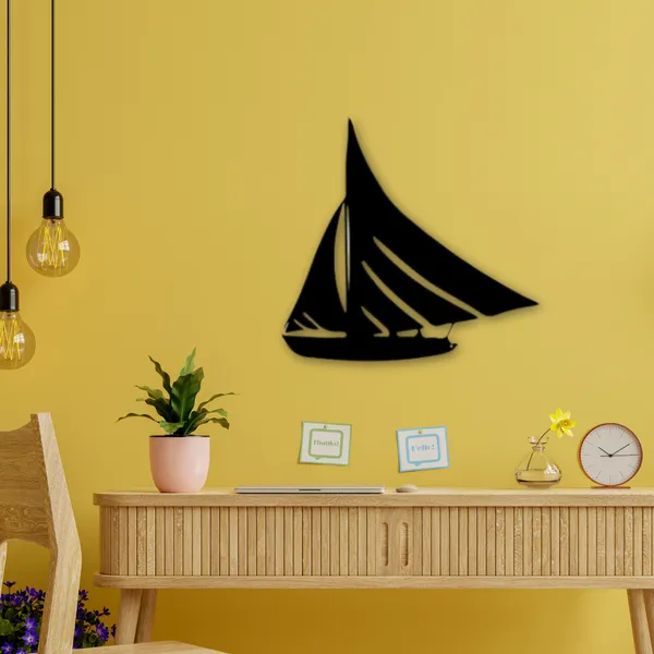 Wooden_Wall_Art_for_Home_Decoration__|Sail_Boat_|_Black