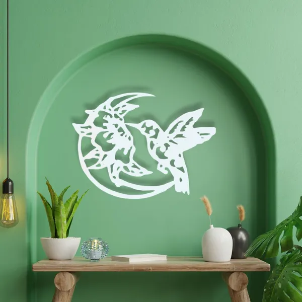 Metal_Wall_Art_for_Home_Decoration__|_Limited_Edition_Hummingbird__|_White