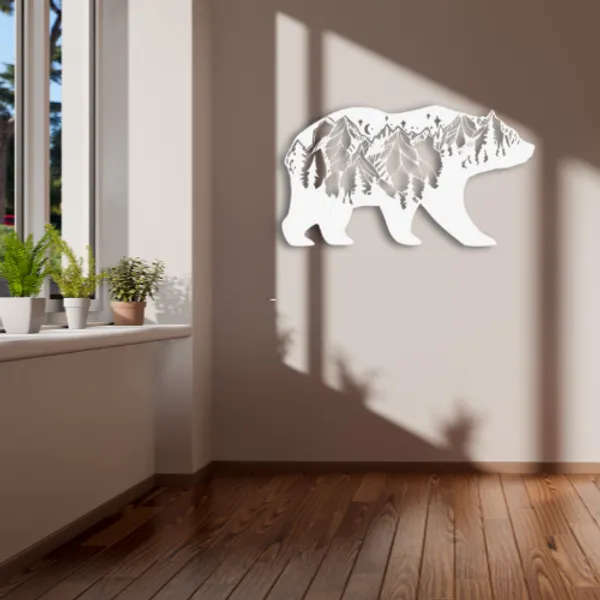 Metal_Wall_Art_for_Home_Decoration__|_Bear_Mountain__|_White