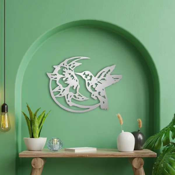 Metal_Wall_Art_for_Home_Decoration__|_Limited_Edition_Hummingbird__|_Silver