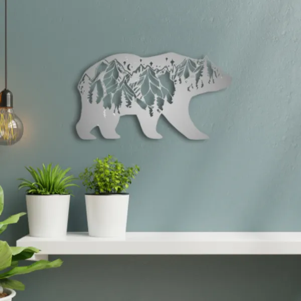 Metal_Wall_Art_for_Home_Decoration__|_Bear_Mountain__|_Silver