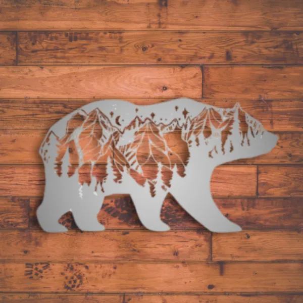 Metal_Wall_Art_for_Home_Decoration__|_Bear_Mountain__|_Silver