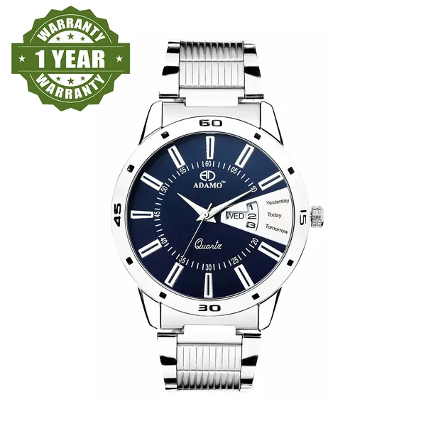 Silver_&_Blue_Designer_Dial_Day_&_Date_Men_&_Boys_Watch