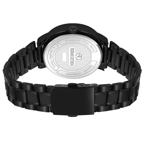ADAMO_Men's_New_Car_Wheel_Watch_with_Rolling_Creative_Fashion_Analog_Watch,_Black_Dial_Zink_Alloy_Case_Men's_Watch,_Stainless_Steel_Black_Color_Band,_Quartz_Movement,_Water_&_Scratch-Resistant_-_889NNM16_(Green)