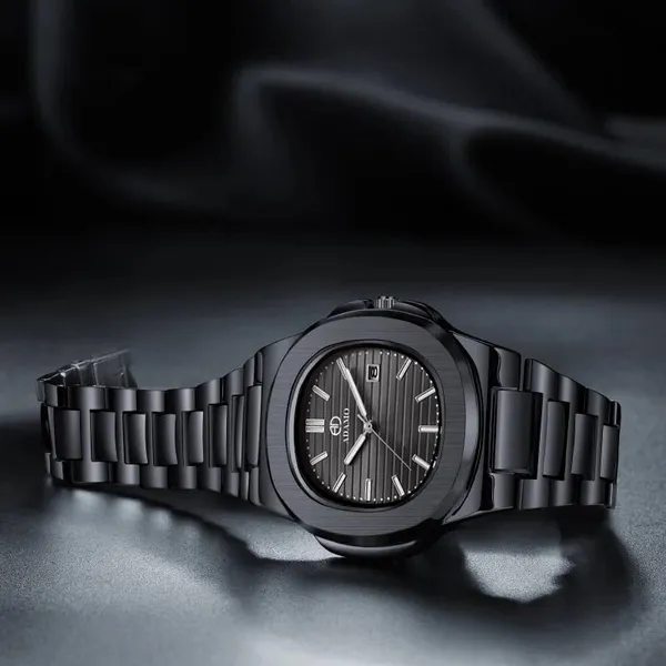 ADAMO_Quartz_Analog_Black_Square_shape_Date_Dial_with_Blackl_Stainless_Steel_Strap_Watch_for_Men-891NNM02