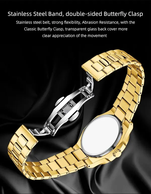 ADAMO_Quartz_Analog_Green_Square_shape_Date_Dial_Stainless_Steel_Strap_Watch_for_Men-891YYM16