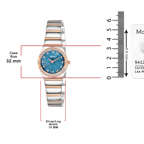 ADAMO_Analog_Blue_Dial_Women's_Watch-892VVM05