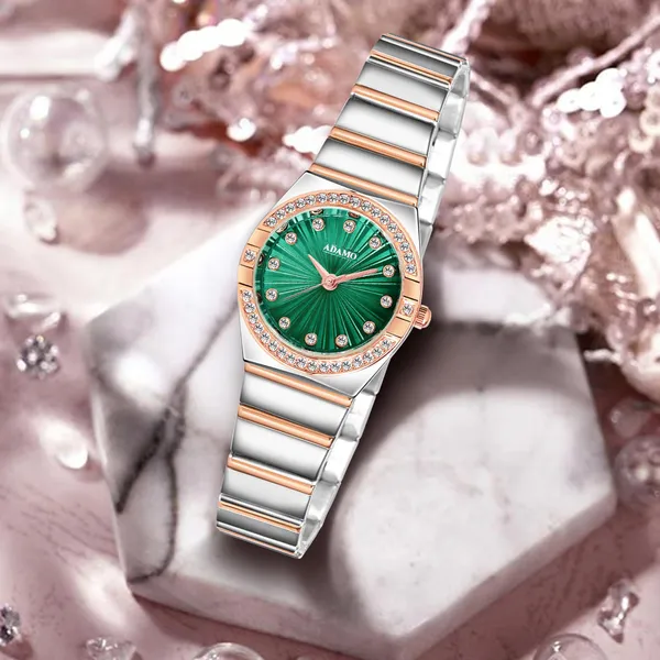 ADAMO_Analog_Green_Dial_Women's_Watch-892VVM16
