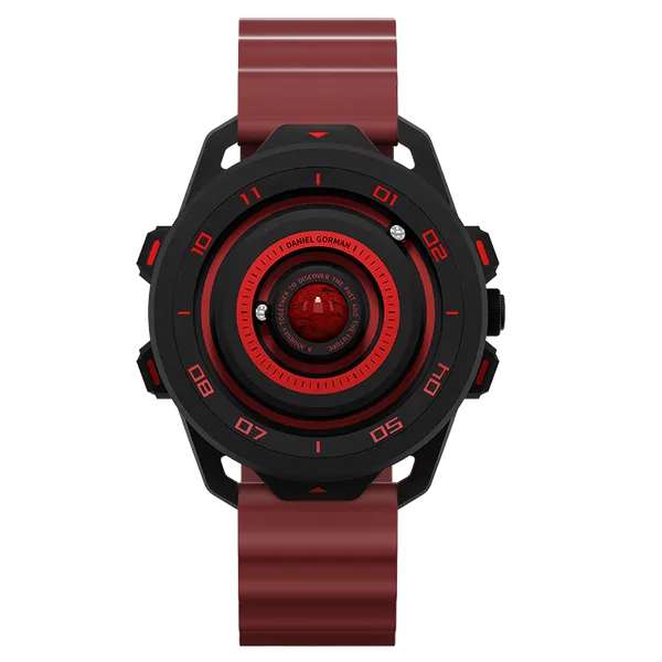 Daniel_Gorman_Designer_Magnetic_Round_Shape_Red_Dial_Men's_&_Boy's_wirst_watch_152NRH12