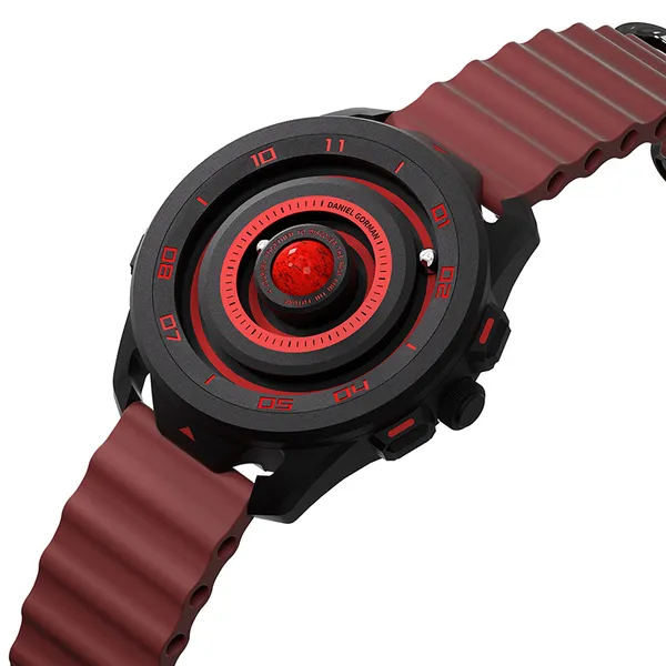 Daniel_Gorman_Designer_Magnetic_Round_Shape_Red_Dial_Men's_&_Boy's_wirst_watch_152NRH12