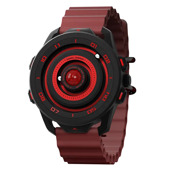 Daniel_Gorman_Designer_Magnetic_Round_Shape_Red_Dial_Men's_&_Boy's_wirst_watch_152NRH12