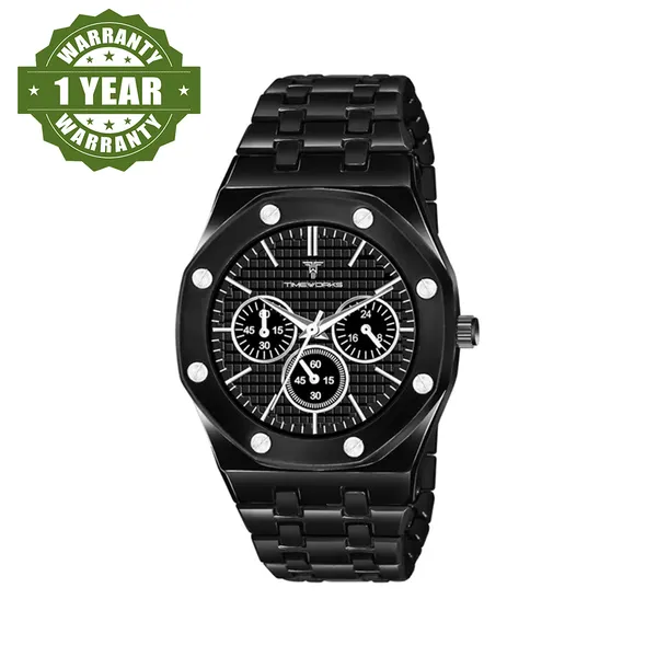 Timeworks_Designer_Black_Dial_With_Black_Chain_Men'S_&_Boy'S_Watch
