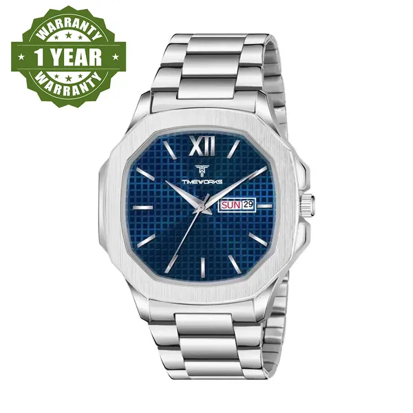 Timeworks_Designer_Blue_Dial_Men'S_&_Boy'S_Reactangular_Watch_For_Men
