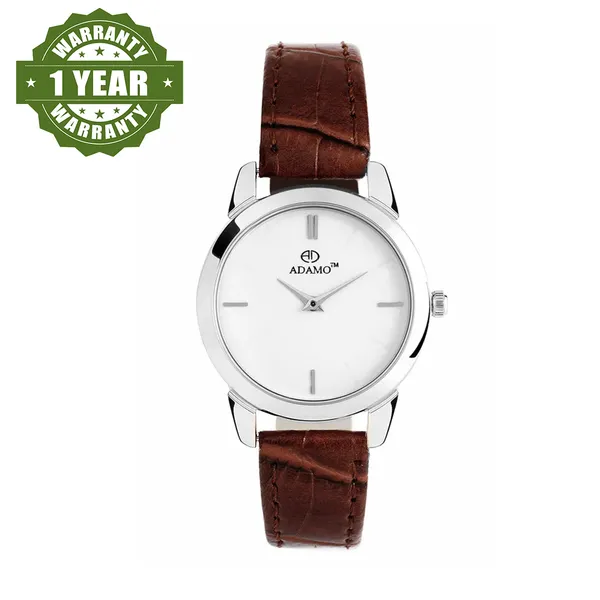 Brown_&_White_Slim_Dial_Women_&_Girls_Watch