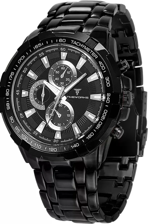 Timeworks_Designer_Black_Dial_Men'S_&_Boy'S_Watch