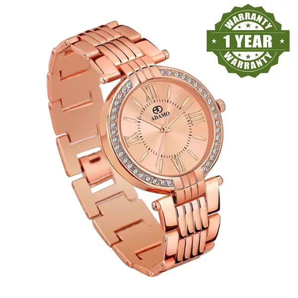 Rose_Gold_18K_Plated_Designer_Bracelet_Dial_Women_&_Girls_Watch
