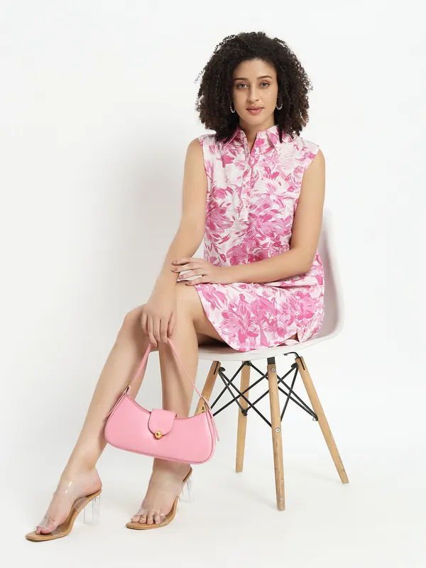 viscose_linen_sleevless_collor_,_front_open_button_side_pocket_mini_dress