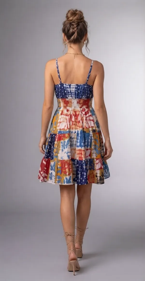 Tiered_strap_mix_and_match_v_neck_,elastic_on_back_adjustable_strap__processed__haND_Tye_dye_washed_midi_dress