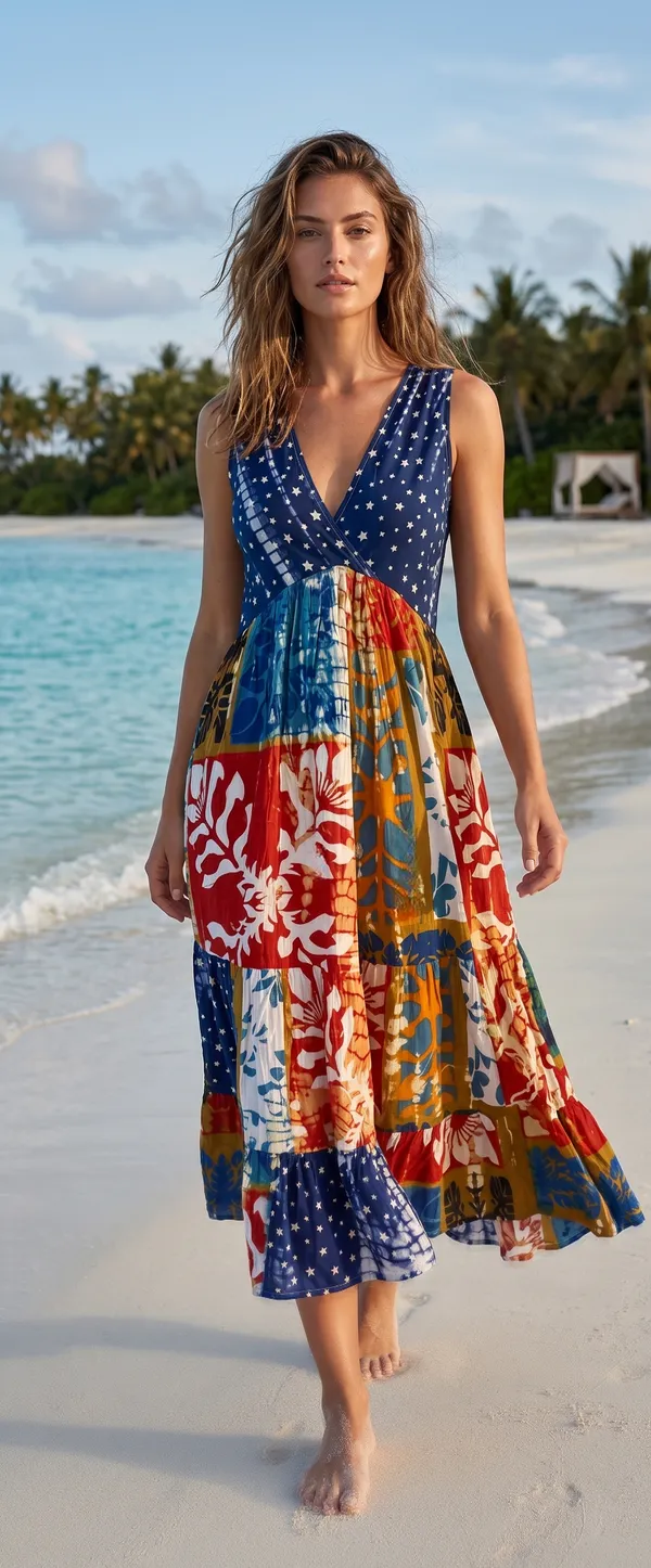 Tiered_v_neck_wrap_mix_and_match__,elastic_on_back_processed__haND_Tye_dye_washed_midi_dress