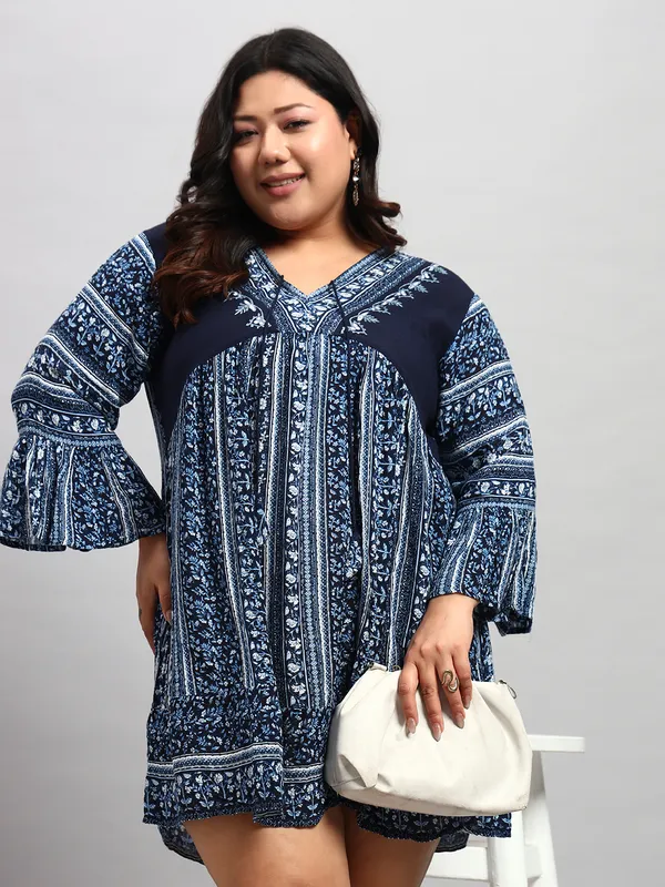 V_NECK__full_flared_sleeves_doori_at_neck__printed_embroidered_short_kurtis