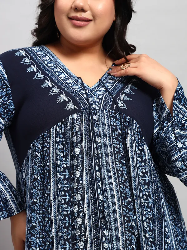 V_NECK__full_flared_sleeves_doori_at_neck__printed_embroidered_short_kurtis