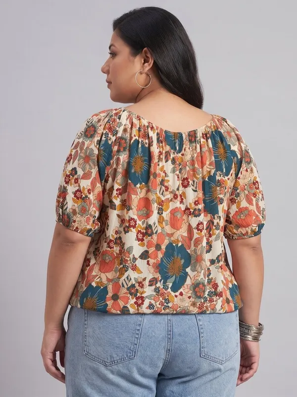 elastic_at_neck,sleeves_and_bottom,off_shoulder_neck_,_adjustable_length,3/4_slevees