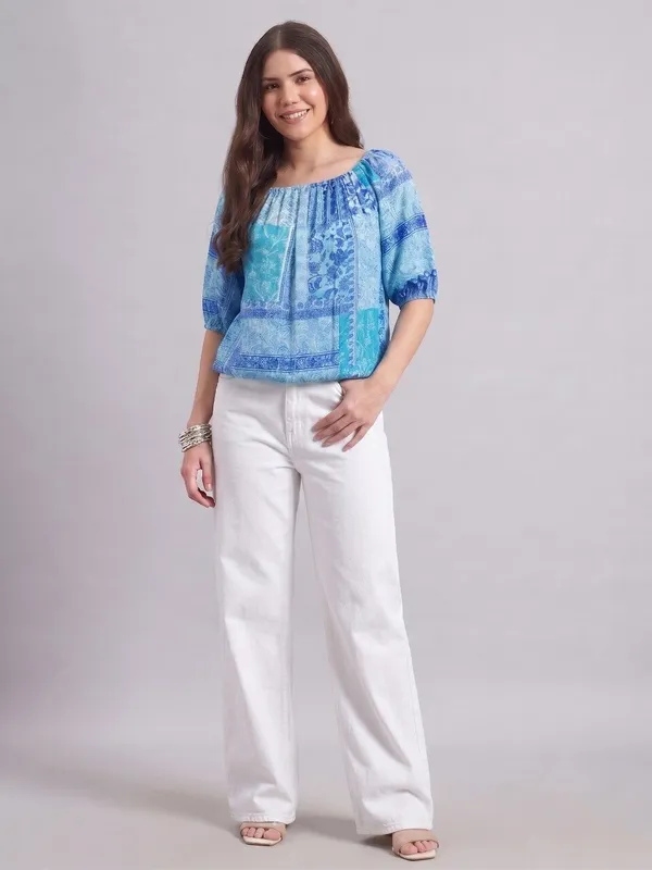 elastic_at_neck,sleeves_and_bottom,off_shoulder_neck_,_adjustable_length,3/4_slevees
