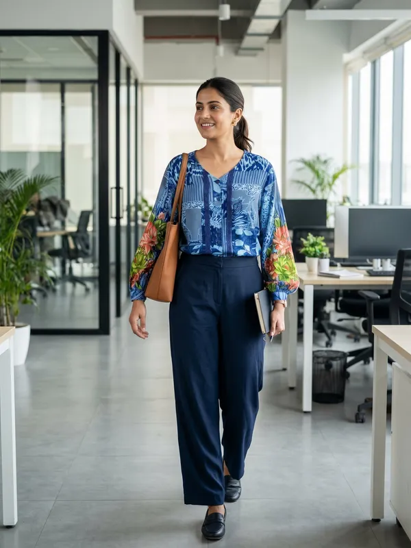 full_sleeves_v_neck,_front_button_open_,lace_in_front_,placement_printed_shirt