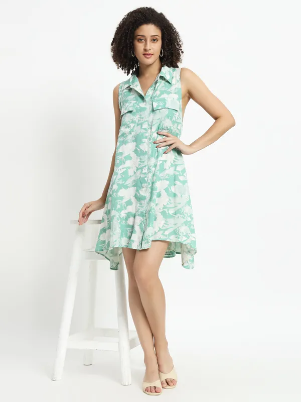 sleevless_front_button_collar_mini_dress_,_two_front_pockets