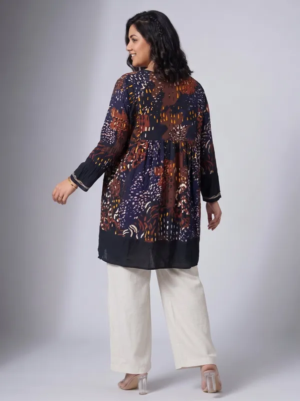 round_neck_,printed_full_sleeves,_half_front_open_buttons_Embroidered_short_tunic_kurti