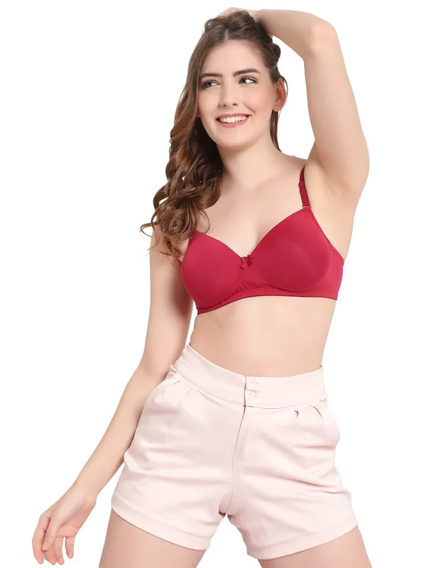 Women_S_Lycra_Padded_Bra_With_Adjustable_Straps