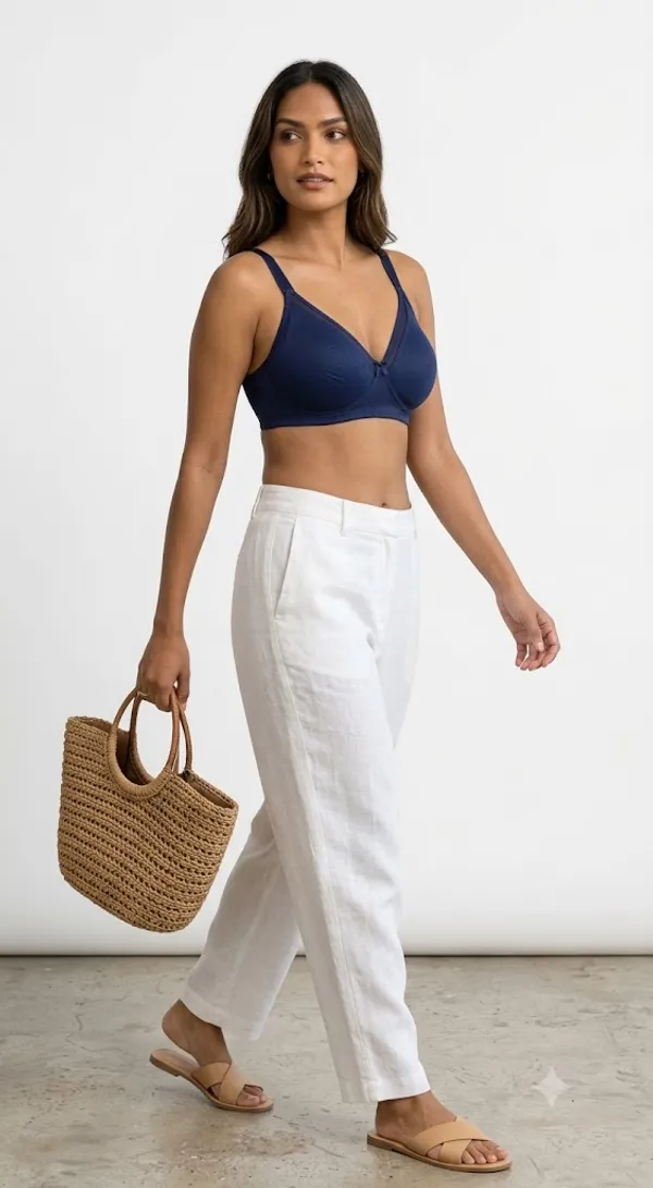 Navy_Blue_Lycra_Padded_Full_Coverage_Bra_For_Women