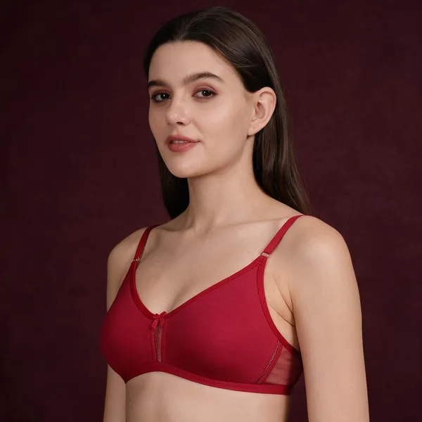 Red_Cotton_Wirefree_Full_Coverage_Bra_For_Women