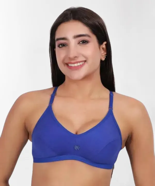 Royal_Blue_Cotton_Wirefree_Full_Coverage_Bra_For_Women