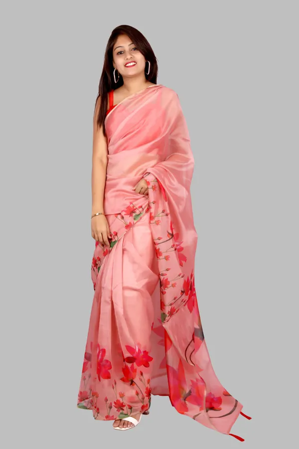 Soft_Silk_Organza_Saree_with_Gold_Zari_Border_-_Perfect_for_Party,_Wedding_and_Festival