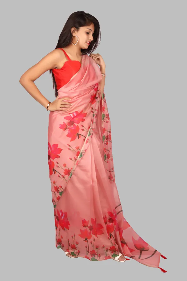 Soft_Silk_Organza_Saree_with_Gold_Zari_Border_-_Perfect_for_Party,_Wedding_and_Festival