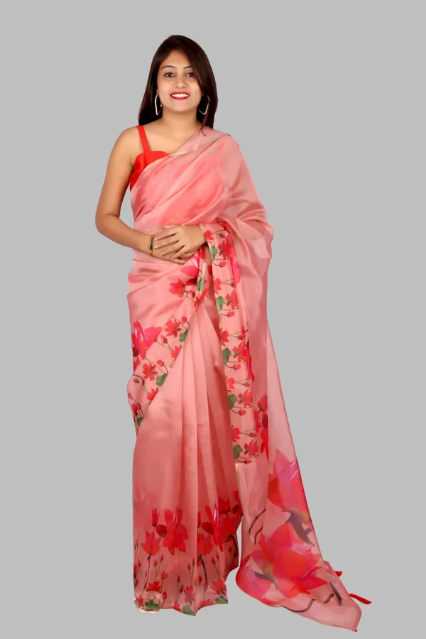 Soft_Silk_Organza_Saree_with_Gold_Zari_Border_-_Perfect_for_Party,_Wedding_and_Festival