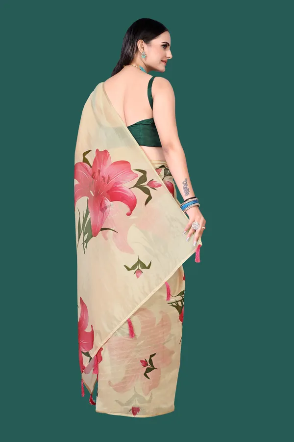 Soft_Silk_Organza_Saree_with_Gold_Zari_Border_-_Perfect_for_Party,_Wedding_and_Festival
