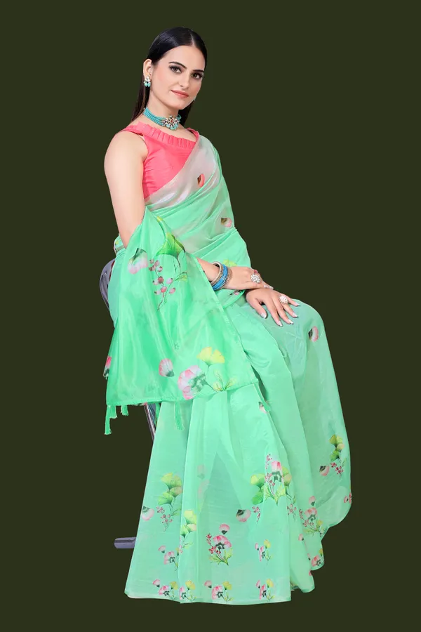 Soft_Silk_Organza_Saree_with_Gold_Zari_Border_-_Perfect_for_Party,_Wedding_and_Festival