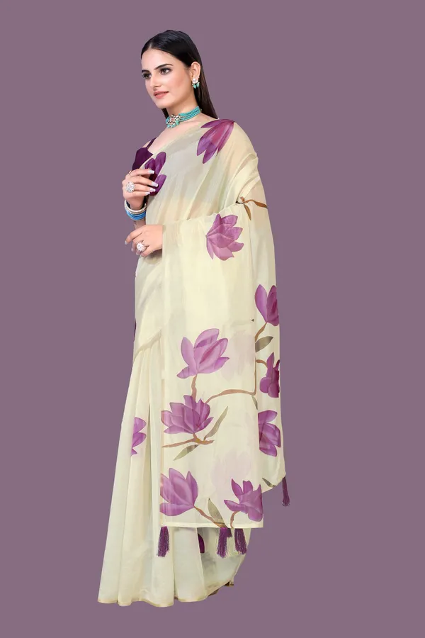 Soft_Silk_Organza_Saree_with_Gold_Zari_Border_-_Perfect_for_Party,_Wedding_and_Festival