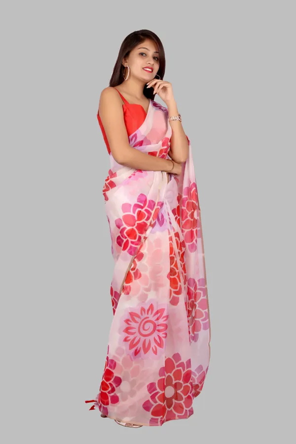 Soft_Silk_Organza_Saree_with_Gold_Zari_Border_-_Perfect_for_Party,_Wedding_and_Festival